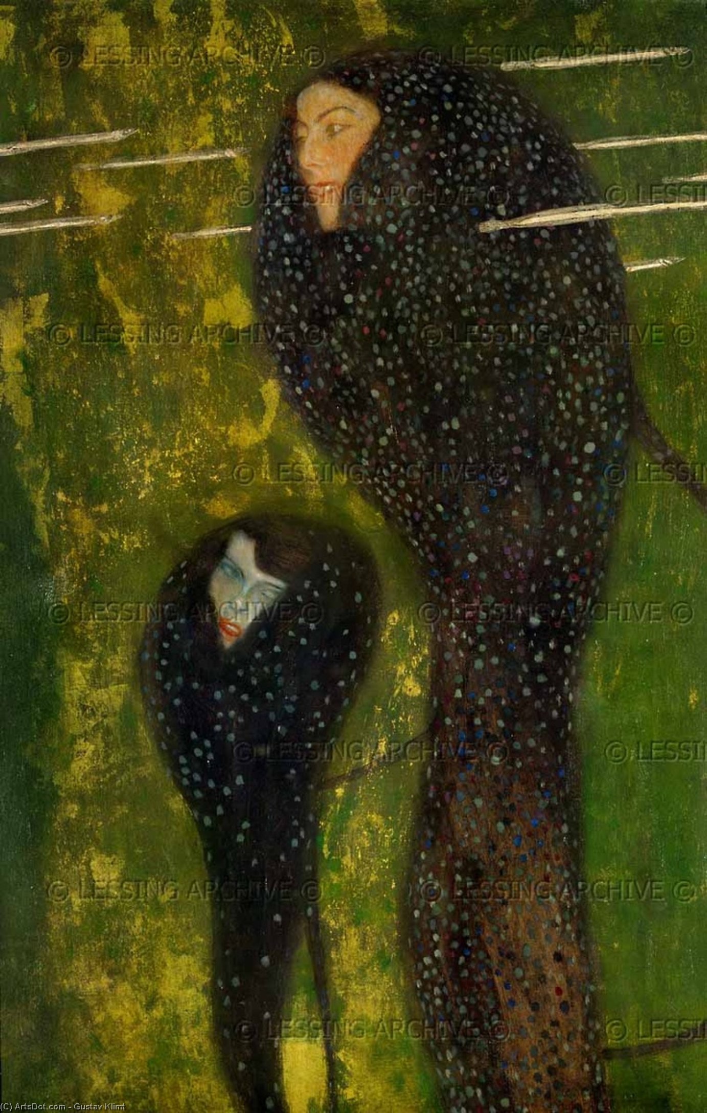 Wikioo.org - The Encyclopedia of Fine Arts - Painting, Artwork by Gustav Klimt - water nymphs - silverfish