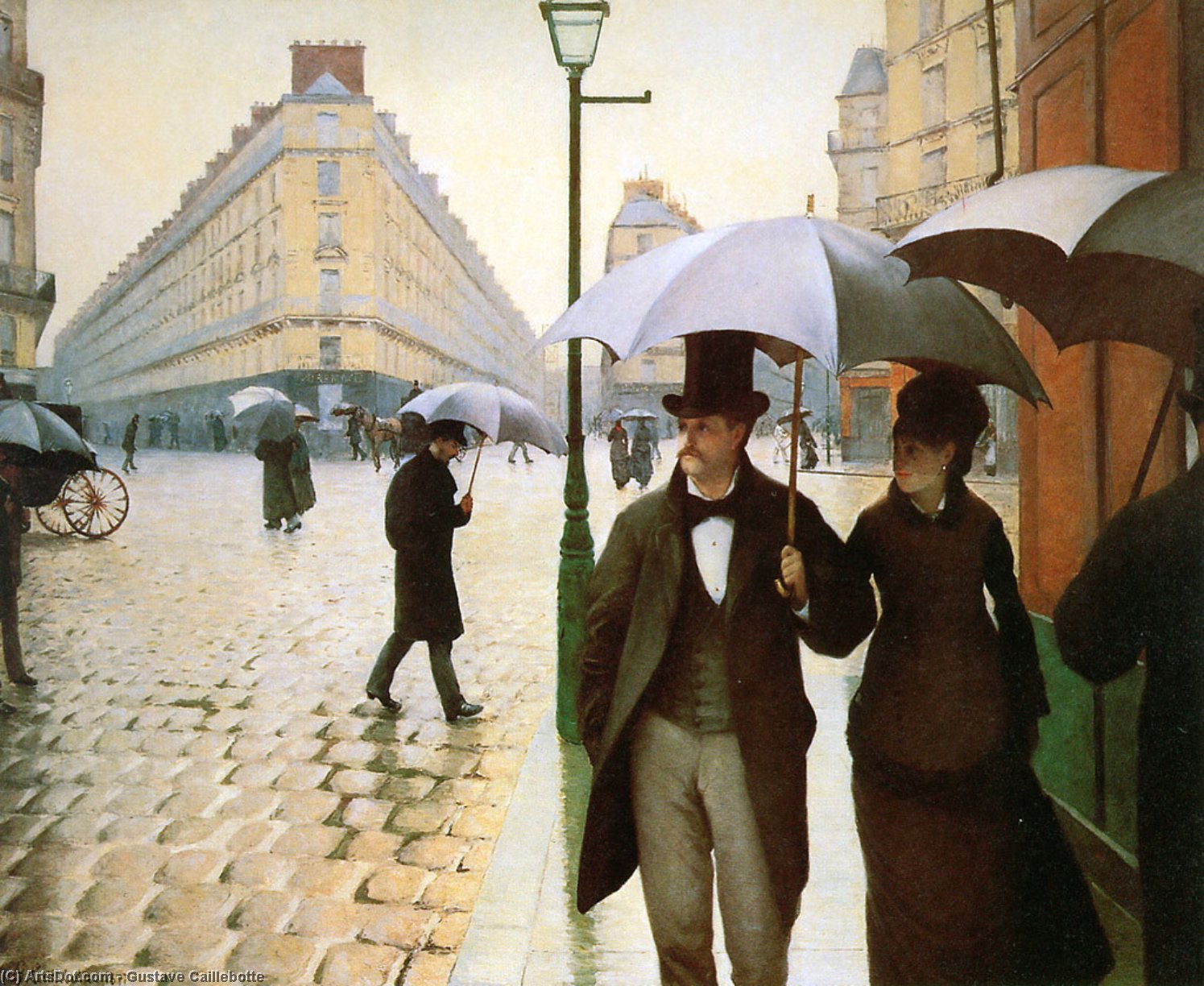 Wikioo.org - The Encyclopedia of Fine Arts - Painting, Artwork by Gustave Caillebotte - Paris place de l Europe