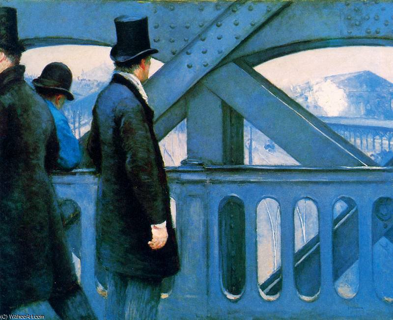 WikiOO.org – 美術百科全書 - 繪畫，作品 Gustave Caillebotte - 欧罗巴 桥  阳光