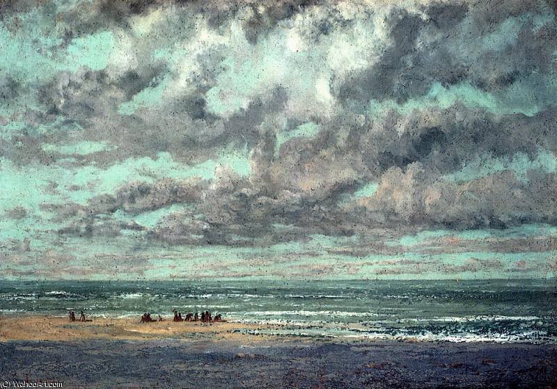 Wikioo.org - The Encyclopedia of Fine Arts - Painting, Artwork by Gustave Courbet - marine les equilleurs