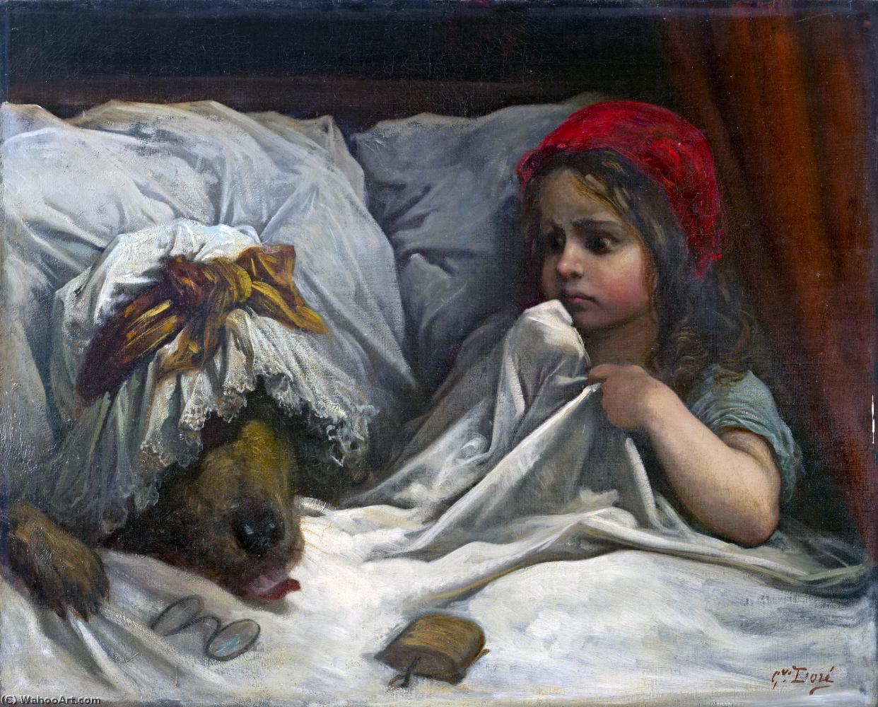 WikiOO.org - دایره المعارف هنرهای زیبا - نقاشی، آثار هنری Paul Gustave Doré - Little red riding hood