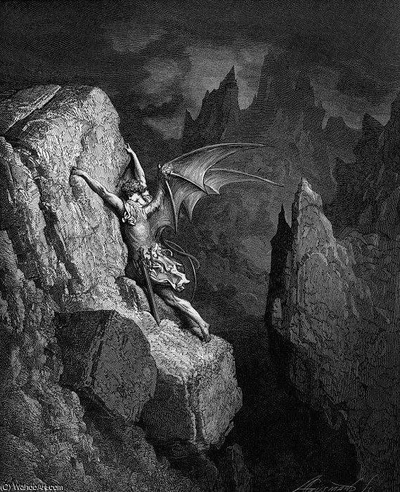 WikiOO.org - Encyclopedia of Fine Arts - Maleri, Artwork Paul Gustave Doré - paradise lost