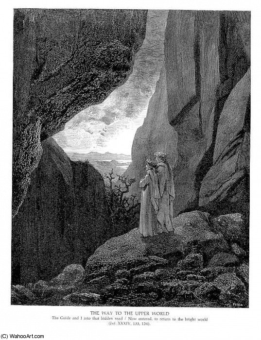 Wikioo.org - The Encyclopedia of Fine Arts - Painting, Artwork by Paul Gustave Doré - The Way to the Upper World