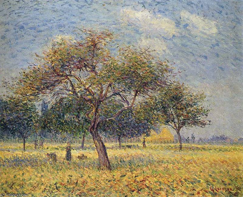 Wikioo.org – La Enciclopedia de las Bellas Artes - Pintura, Obras de arte de Gustave Loiseau - Árboles de Apple en octubre