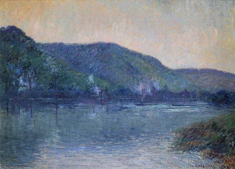 Wikioo.org - The Encyclopedia of Fine Arts - Painting, Artwork by Gustave Loiseau - Boats on the Seine at Oissel
