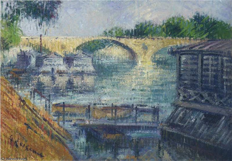 Wikioo.org - The Encyclopedia of Fine Arts - Painting, Artwork by Gustave Loiseau - Boats on the Seine