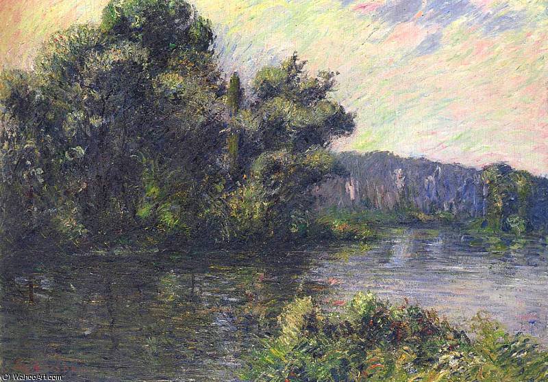 WikiOO.org - Encyclopedia of Fine Arts - Schilderen, Artwork Gustave Loiseau - By the Eure River