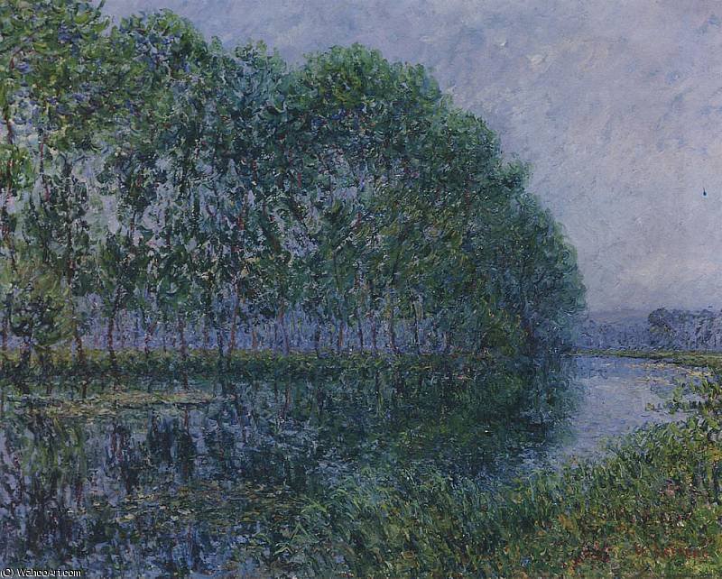 WikiOO.org - Encyclopedia of Fine Arts - Schilderen, Artwork Gustave Loiseau - By the Eure River