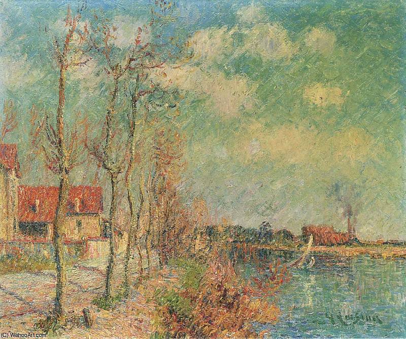 WikiOO.org - Encyclopedia of Fine Arts - Maleri, Artwork Gustave Loiseau - By the Oise River