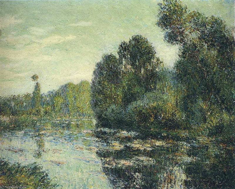WikiOO.org - Encyclopedia of Fine Arts - Maalaus, taideteos Gustave Loiseau - By the River Eure