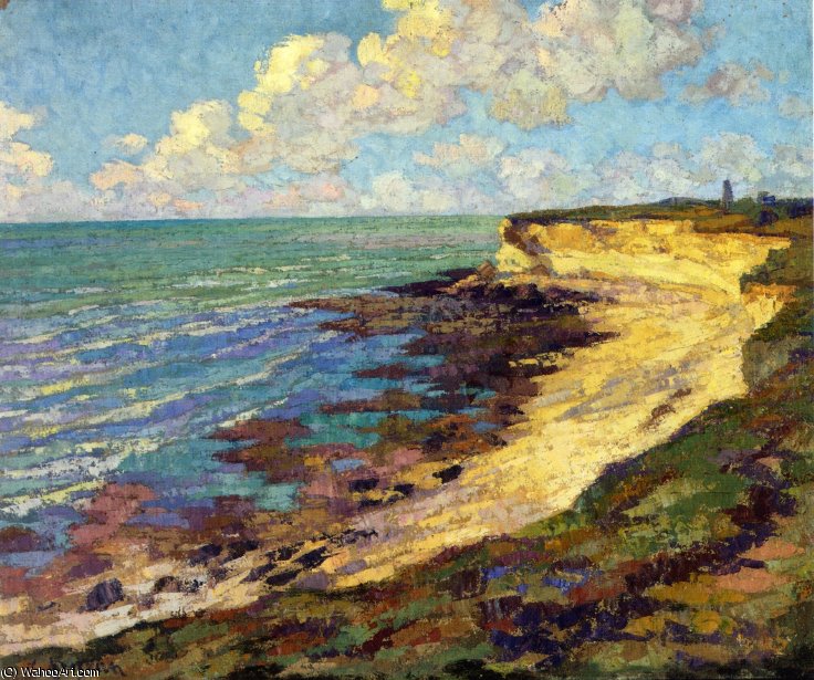 Wikioo.org - The Encyclopedia of Fine Arts - Painting, Artwork by Gustave Loiseau - By the Sea