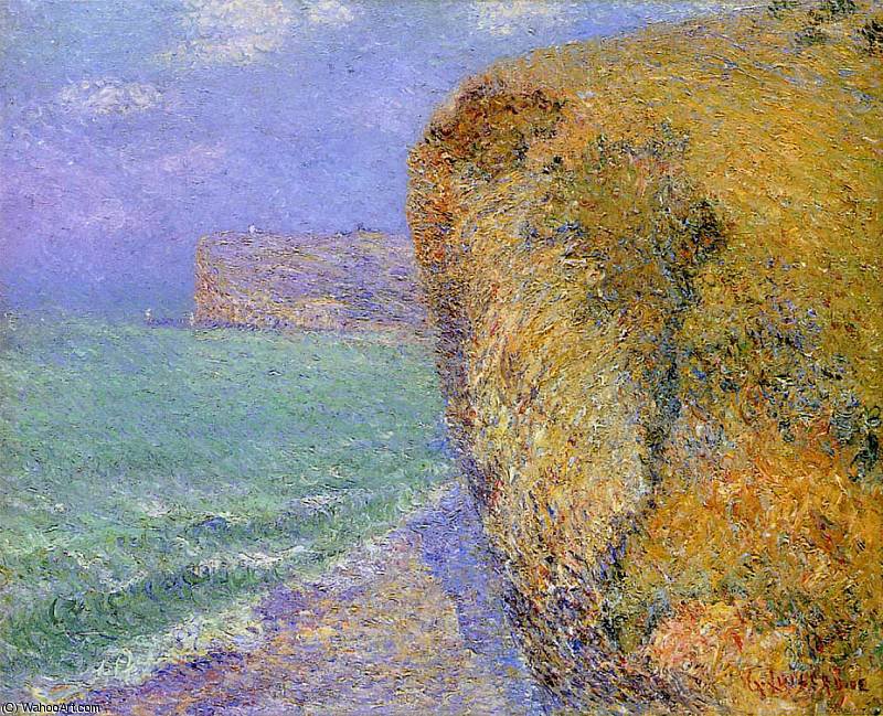 WikiOO.org - Encyclopedia of Fine Arts - Maľba, Artwork Gustave Loiseau - Cliffs at Grainval