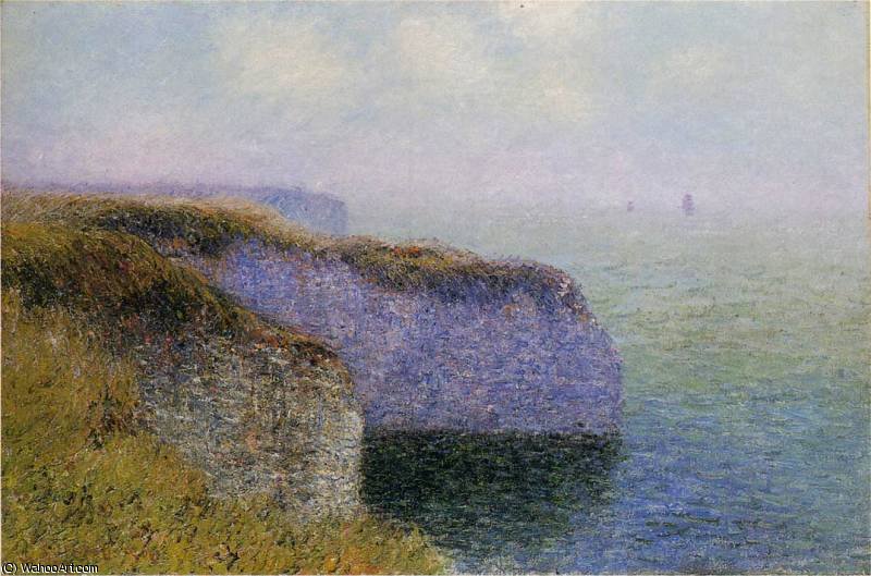 Wikioo.org - The Encyclopedia of Fine Arts - Painting, Artwork by Gustave Loiseau - Cliffs of Etretat