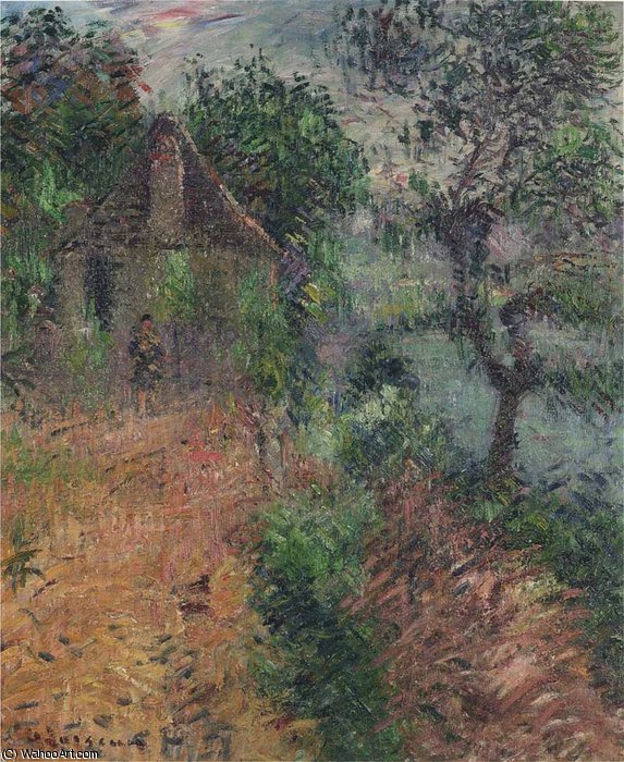 Wikioo.org - The Encyclopedia of Fine Arts - Painting, Artwork by Gustave Loiseau - House at Beynac