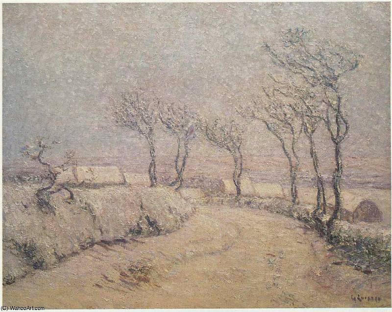 Wikioo.org – L'Encyclopédie des Beaux Arts - Peinture, Oeuvre de Gustave Loiseau - Paysage dans la neige