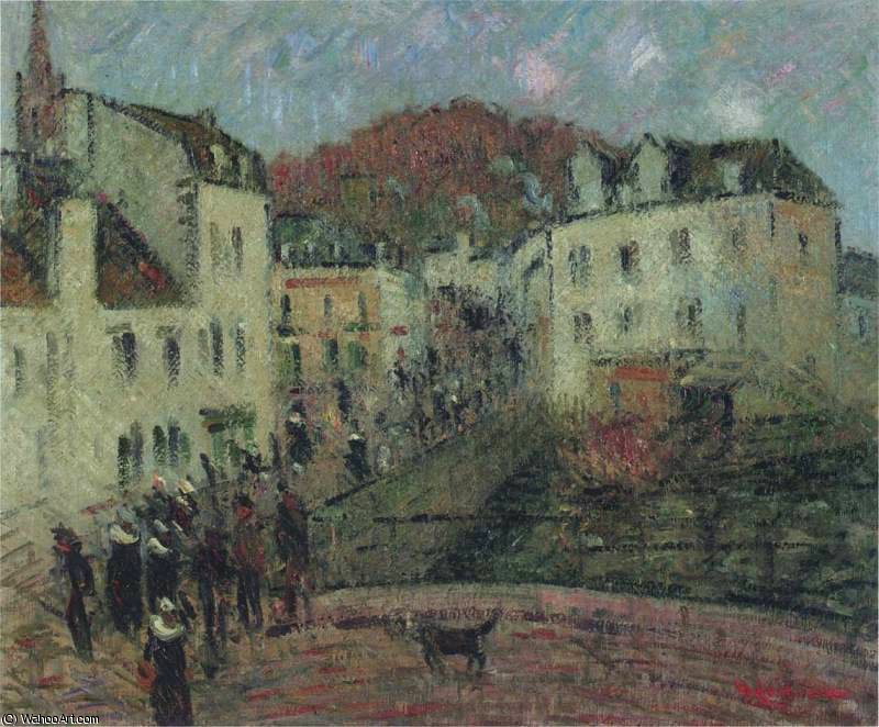WikiOO.org - Encyclopedia of Fine Arts - Lukisan, Artwork Gustave Loiseau - Moulin a Pont Aven