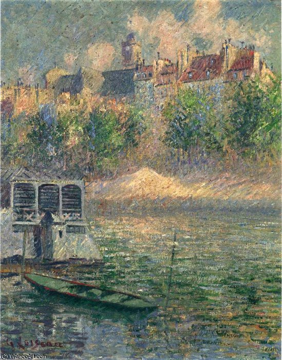 Wikioo.org - The Encyclopedia of Fine Arts - Painting, Artwork by Gustave Loiseau - Quay of the Hotel Deville in Paris