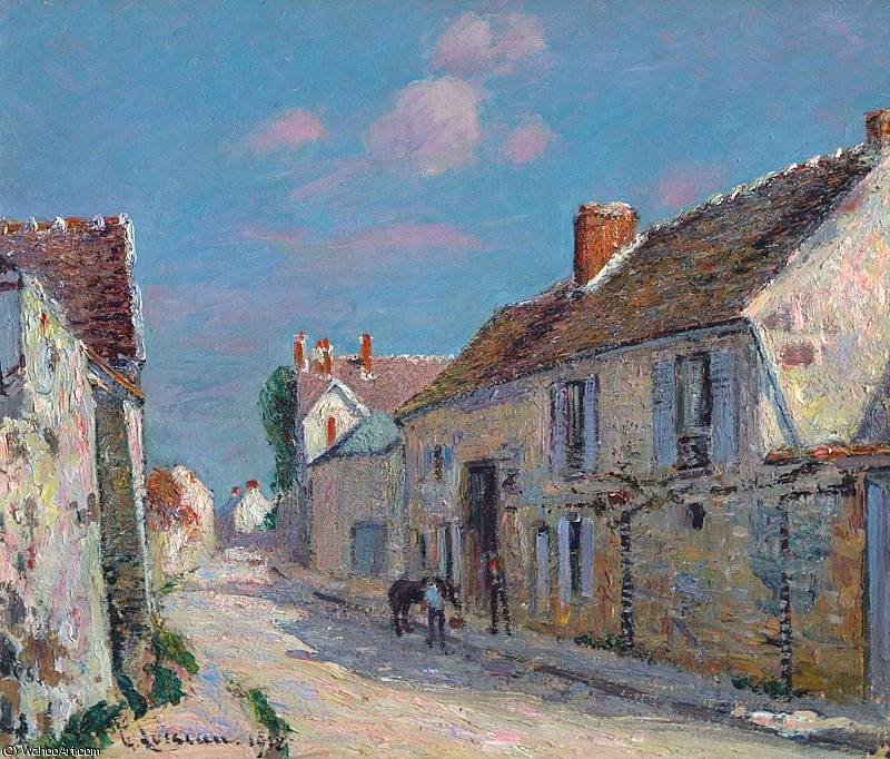 Wikioo.org - The Encyclopedia of Fine Arts - Painting, Artwork by Gustave Loiseau - Rue a Ennery Seine et Oise