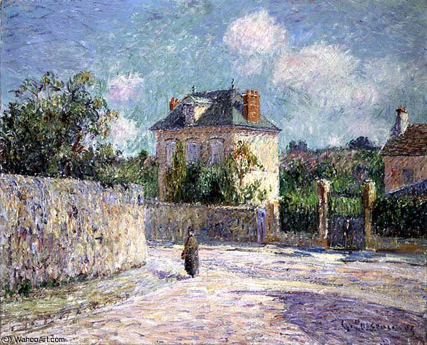 Wikioo.org - The Encyclopedia of Fine Arts - Painting, Artwork by Gustave Loiseau - the small bourgeois house