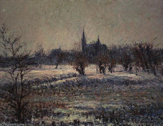 WikiOO.org - Encyclopedia of Fine Arts - Schilderen, Artwork Gustave Loiseau - white frost