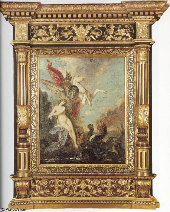 Wikioo.org – La Enciclopedia de las Bellas Artes - Pintura, Obras de arte de Gustave Moreau - Andrómeda