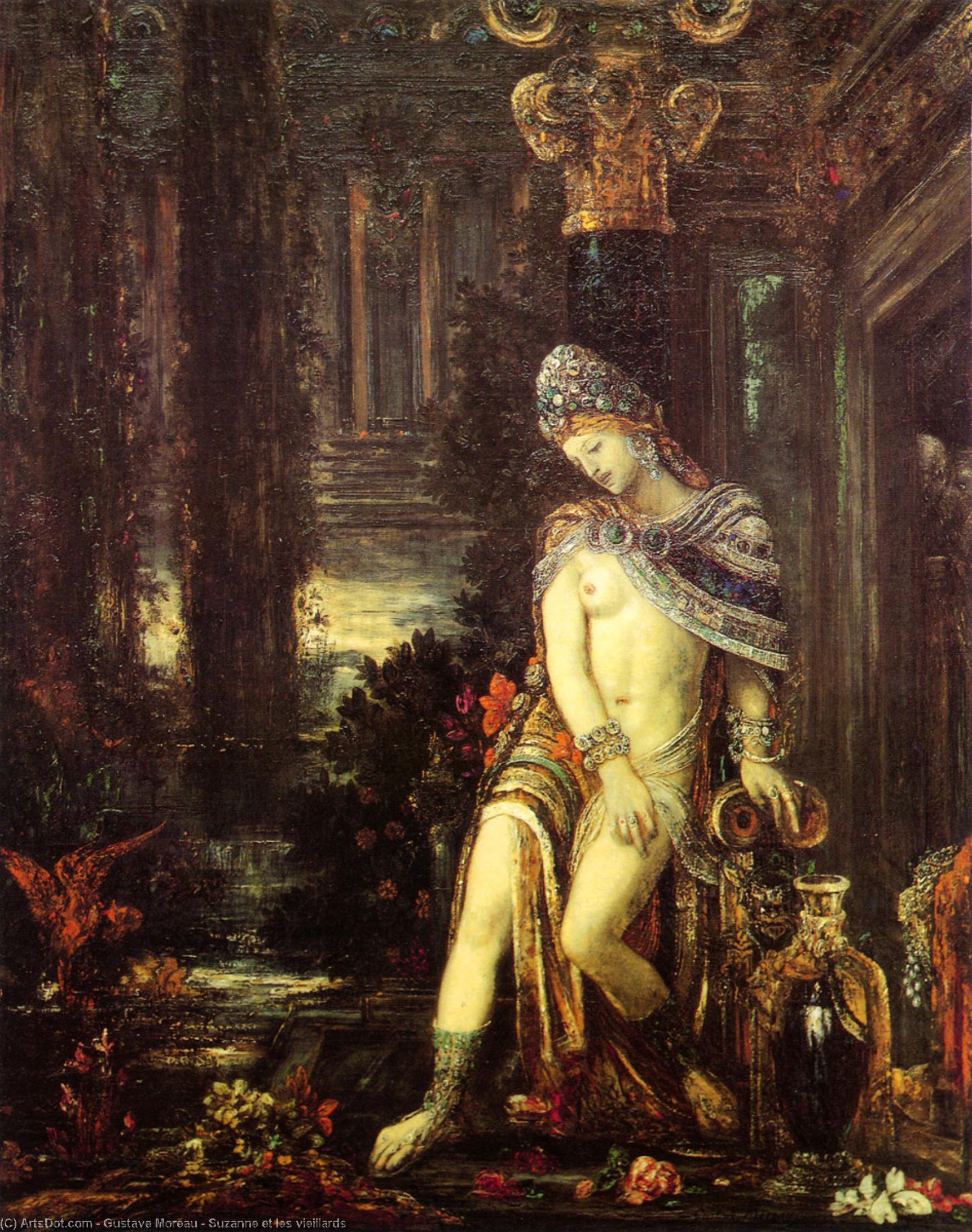 WikiOO.org - Енциклопедия за изящни изкуства - Живопис, Произведения на изкуството Gustave Moreau - Suzanne et les vieillards
