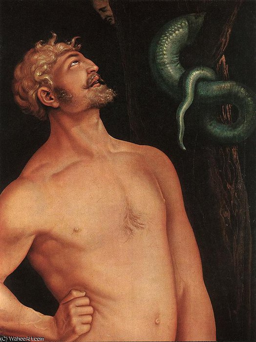 Wikioo.org - The Encyclopedia of Fine Arts - Painting, Artwork by Hans Baldung - Adam detail