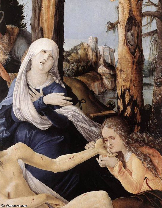 Wikioo.org – L'Enciclopedia delle Belle Arti - Pittura, Opere di Hans Baldung - il lamento di Cristo (particolare)