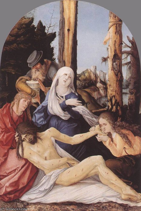 WikiOO.org - Encyclopedia of Fine Arts - Lukisan, Artwork Hans Baldung - the lamentation of christ