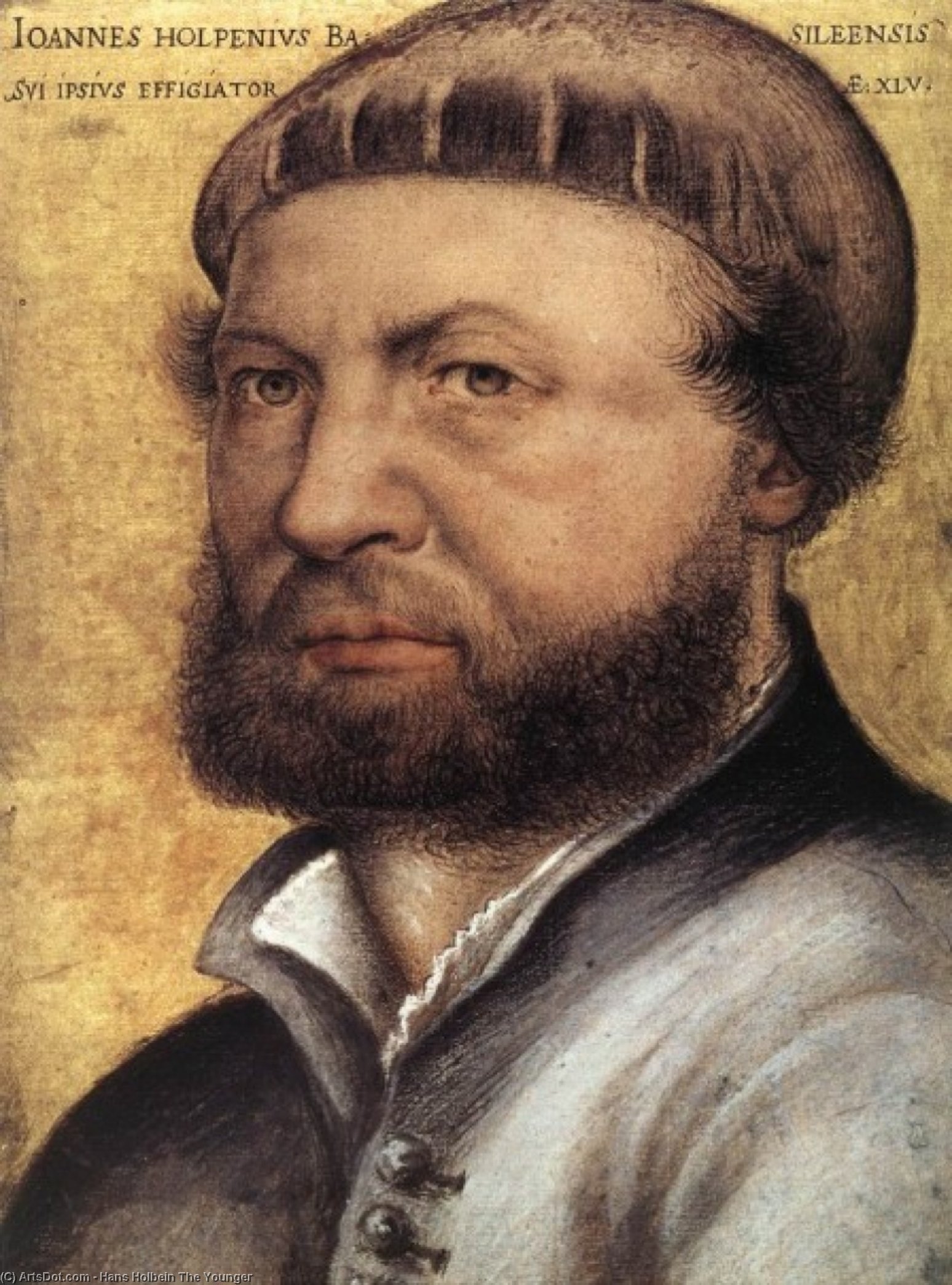 Wikioo.org - The Encyclopedia of Fine Arts - Painting, Artwork by Hans Holbein The Younger - self portrait