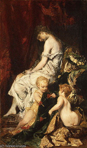 Wikioo.org - The Encyclopedia of Fine Arts - Painting, Artwork by Hans Makart - The Dream After the Ball