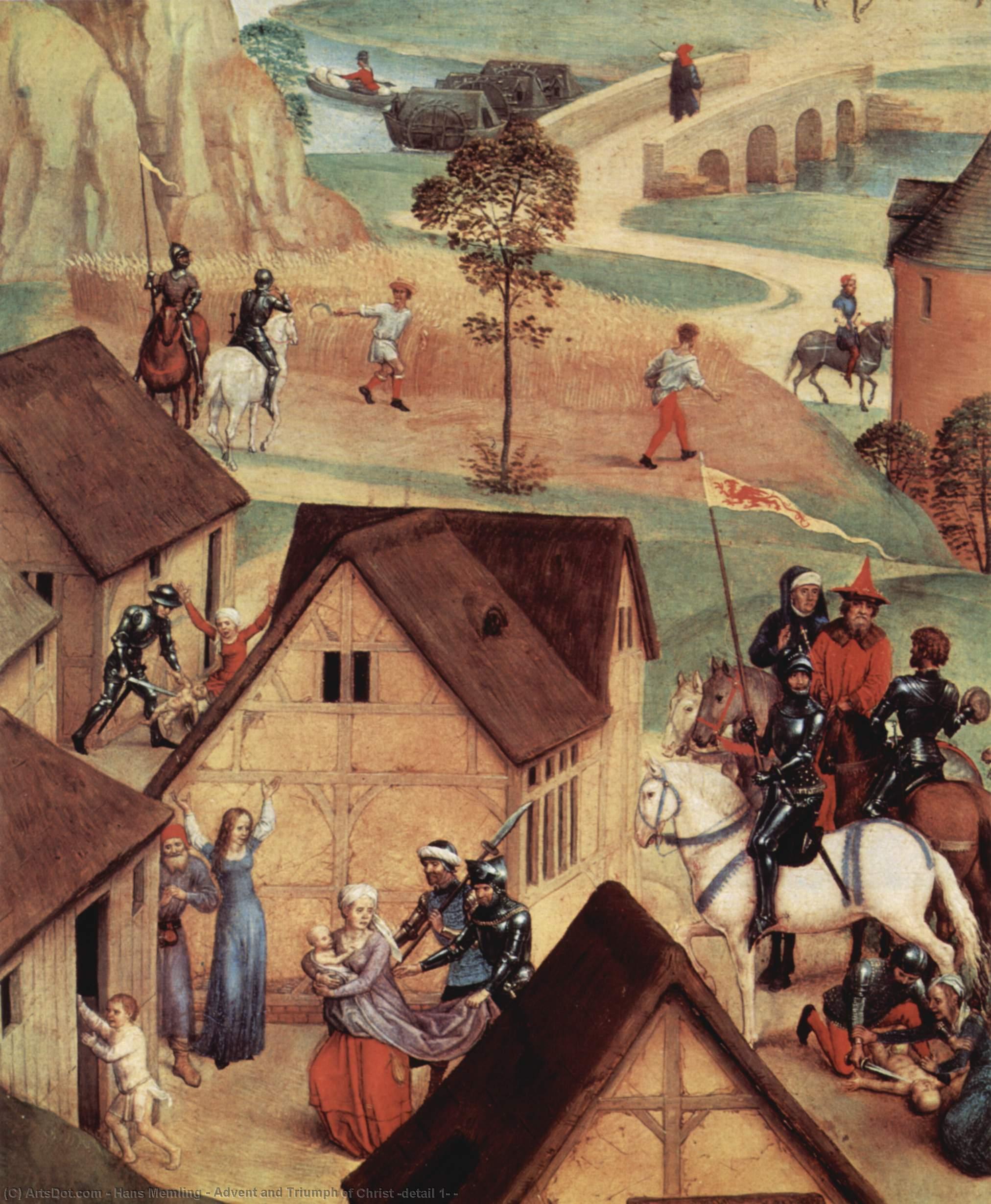 Wikioo.org - สารานุกรมวิจิตรศิลป์ - จิตรกรรม Hans Memling - Advent and Triumph of Christ (detail 1) -