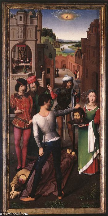WikiOO.org - Encyclopedia of Fine Arts - Lukisan, Artwork Hans Memling - st john altarpiece (detail 1) -
