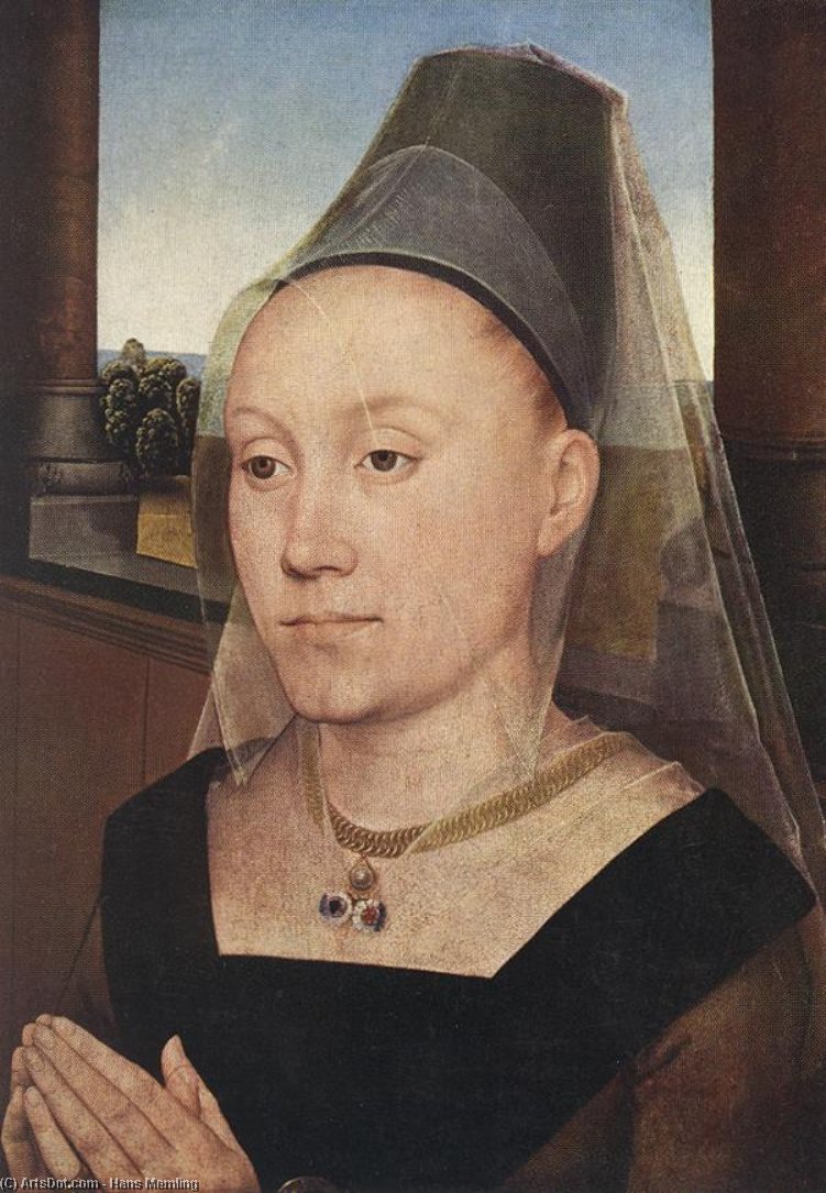 WikiOO.org - Encyclopedia of Fine Arts - Maalaus, taideteos Hans Memling - portrait of barbara van vlaenderbergh