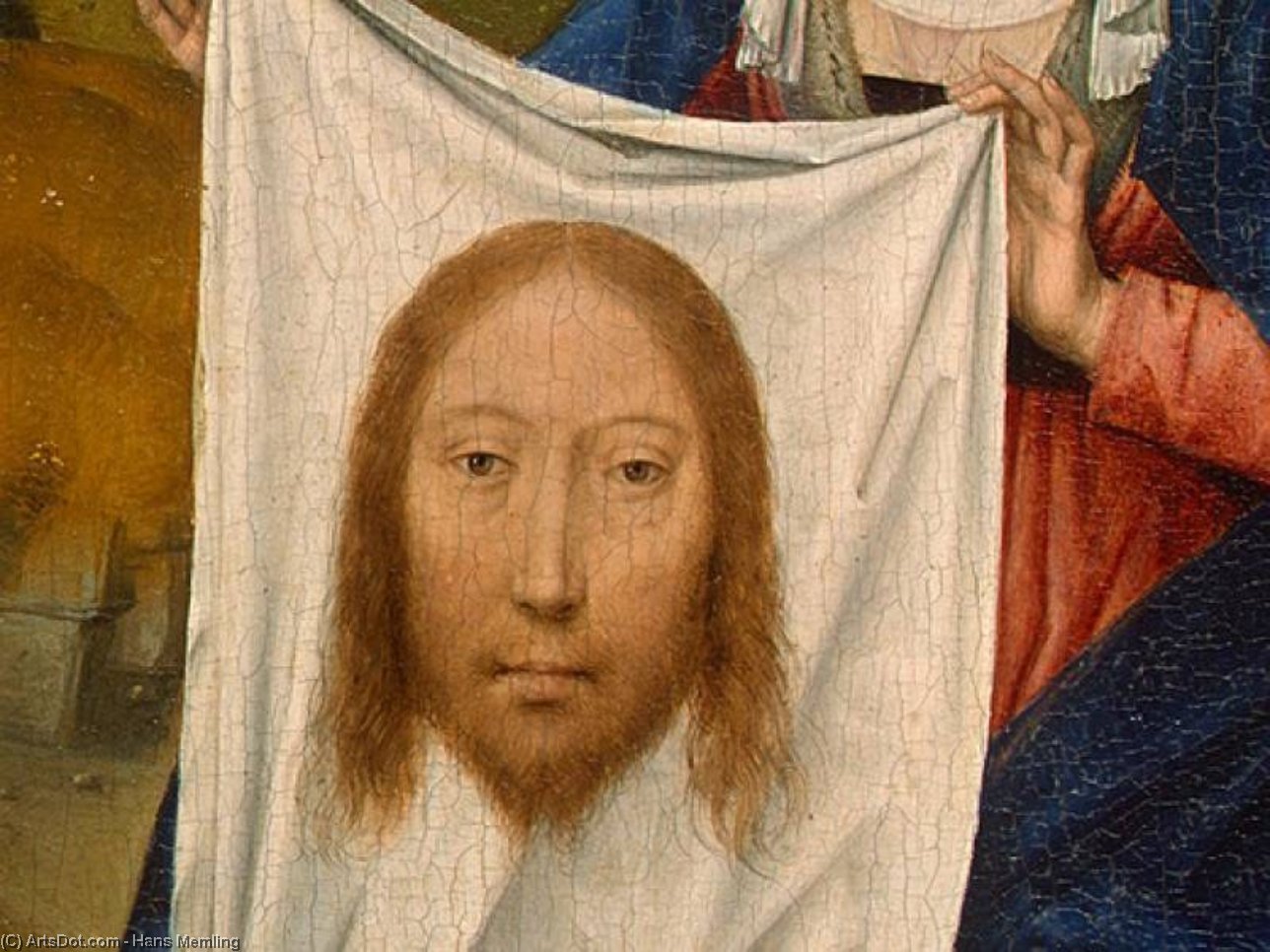 WikiOO.org - Encyclopedia of Fine Arts - Maľba, Artwork Hans Memling - saint veronica (detalj - )