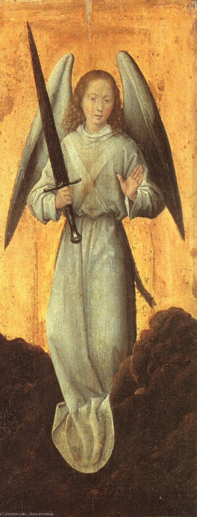 Wikioo.org - สารานุกรมวิจิตรศิลป์ - จิตรกรรม Hans Memling - the archangel michael