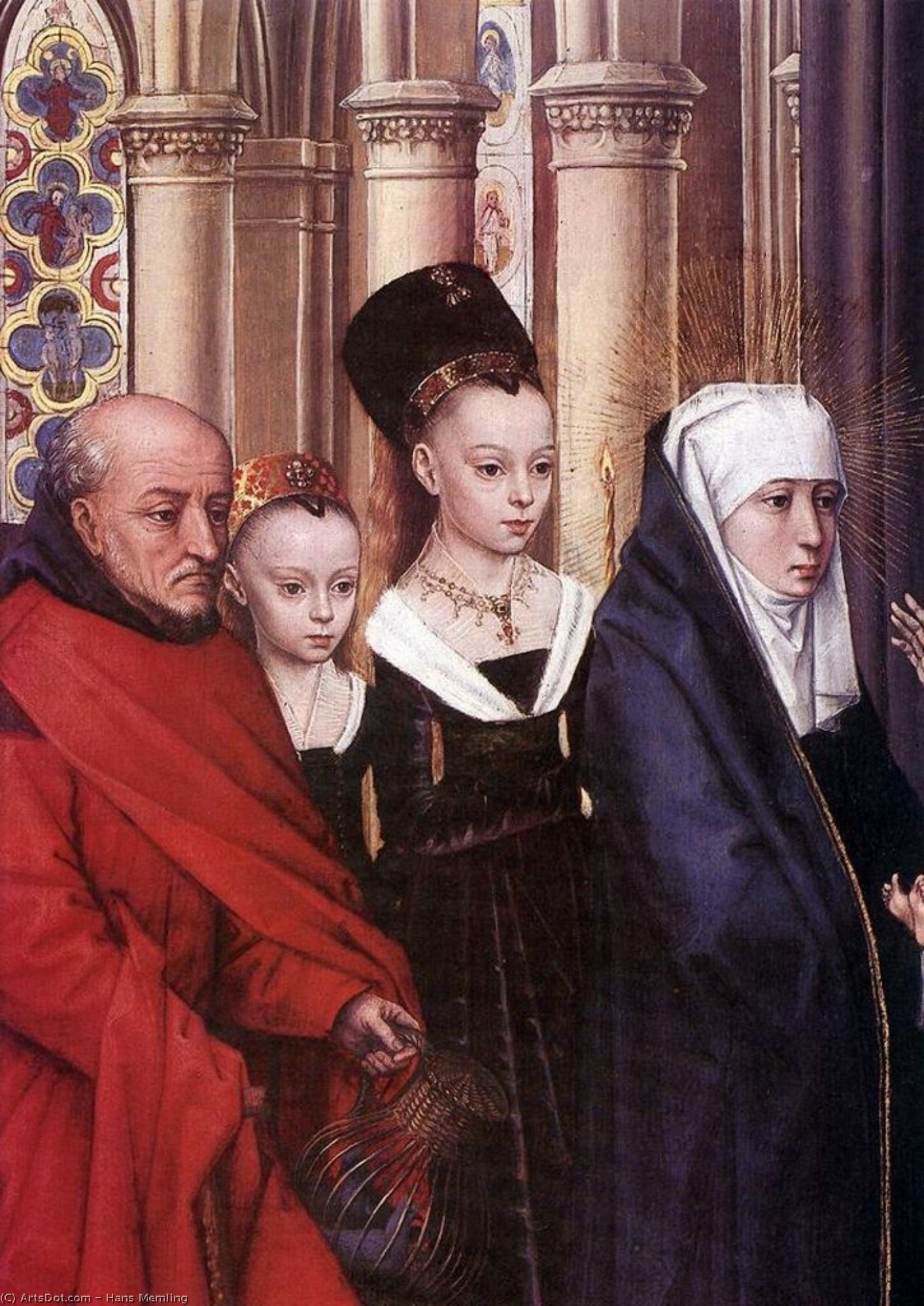 Wikioo.org - The Encyclopedia of Fine Arts - Painting, Artwork by Hans Memling - The Presentation in the Temple (detail - )