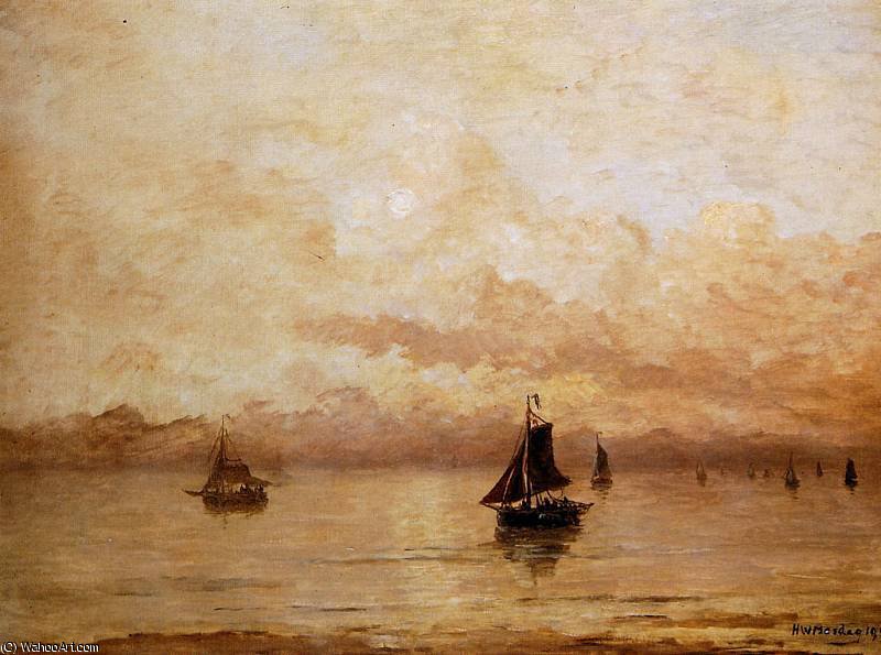 Wikioo.org - The Encyclopedia of Fine Arts - Painting, Artwork by Hendrik Willem Mesdag - morning sun