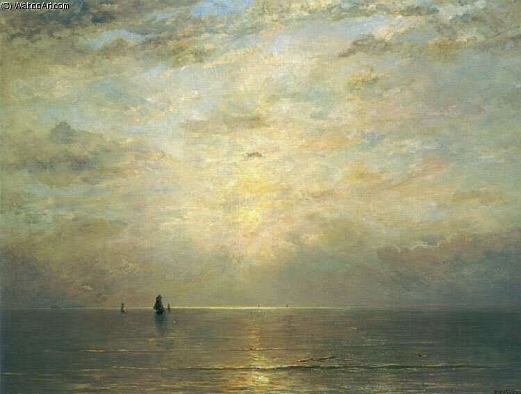 Wikioo.org - สารานุกรมวิจิตรศิลป์ - จิตรกรรม Hendrik Willem Mesdag - setting sun