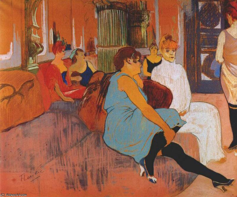 WikiOO.org – 美術百科全書 - 繪畫，作品 Henri De Toulouse Lautrec - 在中街宫穆兰沙龙