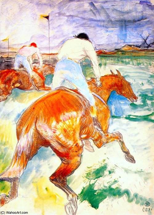 Wikioo.org - The Encyclopedia of Fine Arts - Painting, Artwork by Henri De Toulouse Lautrec - the jockey