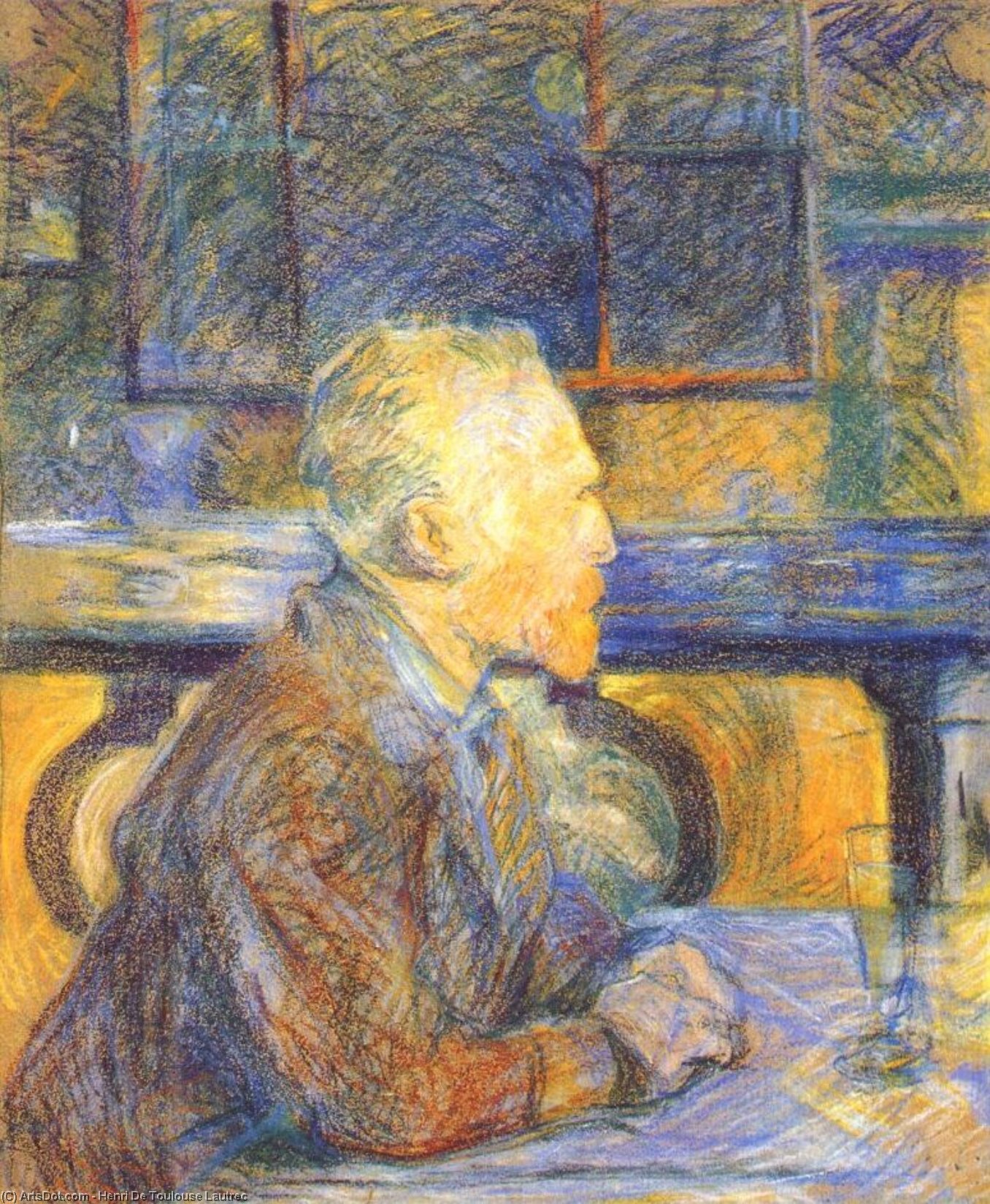 WikiOO.org – 美術百科全書 - 繪畫，作品 Henri De Toulouse Lautrec - 文森特 货车  梵高