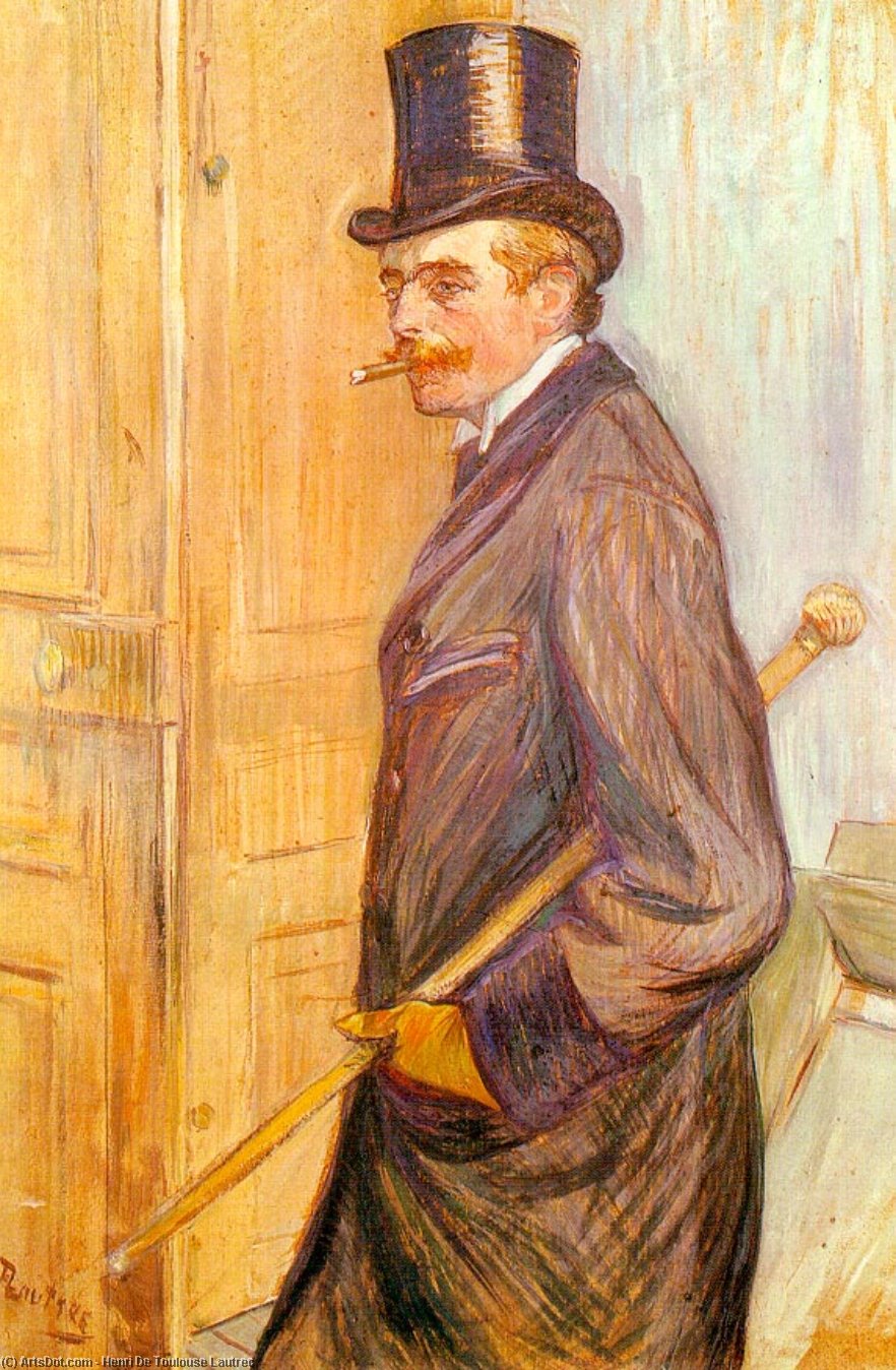 Wikioo.org - The Encyclopedia of Fine Arts - Painting, Artwork by Henri De Toulouse Lautrec - Louis Pascal - oil on board -