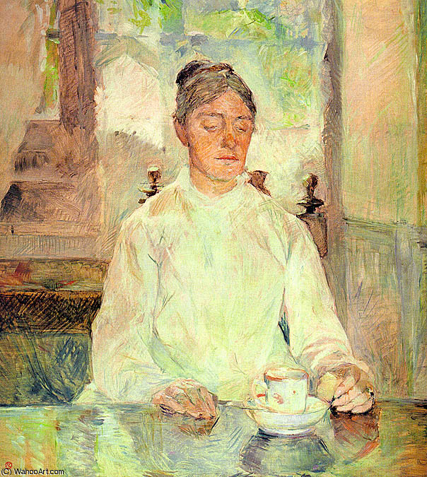 WikiOO.org - Encyclopedia of Fine Arts - Maľba, Artwork Henri De Toulouse Lautrec - Portrait of Comtesse Adele-Zoe de Toulouse