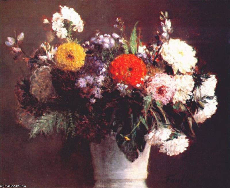 Wikioo.org - The Encyclopedia of Fine Arts - Painting, Artwork by Henri Fantin Latour - autumn bouquet