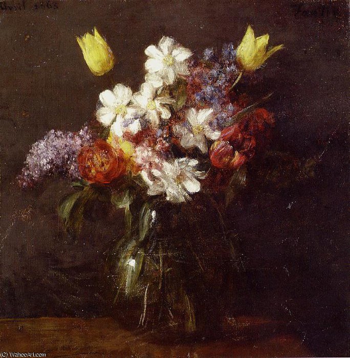 WikiOO.org - Güzel Sanatlar Ansiklopedisi - Resim, Resimler Henri Fantin Latour - flowers