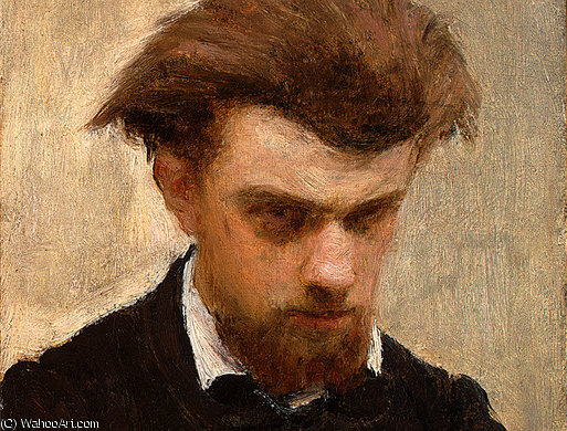 Wikioo.org - The Encyclopedia of Fine Arts - Painting, Artwork by Henri Fantin Latour - self portrait (detail 2) -