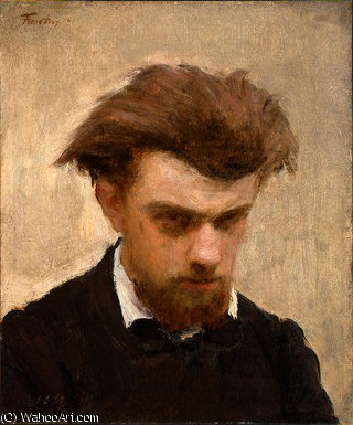 WikiOO.org - אנציקלופדיה לאמנויות יפות - ציור, יצירות אמנות Henri Fantin Latour - self portrait