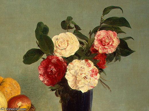 WikiOO.org - Encyclopedia of Fine Arts - Lukisan, Artwork Henri Fantin Latour - still life (detail - )