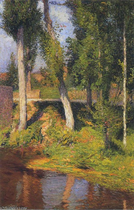 Wikioo.org - The Encyclopedia of Fine Arts - Painting, Artwork by Henri Jean Guillaume Martin - Bord de Riviere
